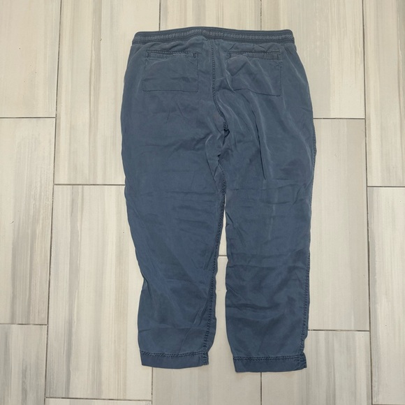 Calvin Klein Womens XL Pants Blue Ankle Lounge Pull On 100% Lyocell Drawstring - Picture 7 of 7